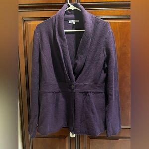 Classiques Entier Purple Coat Jacket Sweater